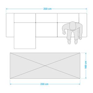 Tappeto Booragoon Cotone/Nero/Grigio - 160 x 230 cm