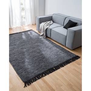 Vloerkleed Booragoon Katoen/zwart/grijs - 160 x 230 cm