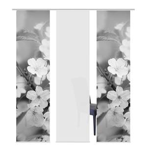 Panneau japonais Nila Acrylique - Gris clair / Blanc - 3 éléments