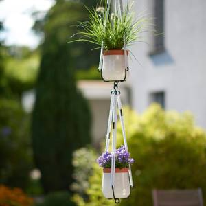 Pots à fleur Serra II (3 éléments) Verre - Blanc