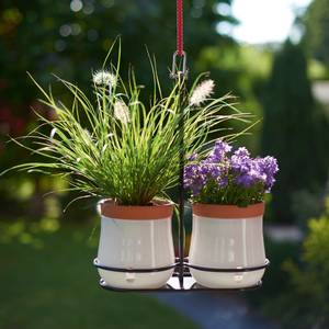 Pots à fleur Serra I (4 éléments) Verre - Blanc / Noir