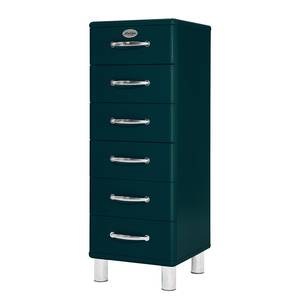 Commode Malibu VII Bleu foncé / Chrome - Bleu lagon