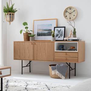 Dressoir Vallsta essenhout/zwart