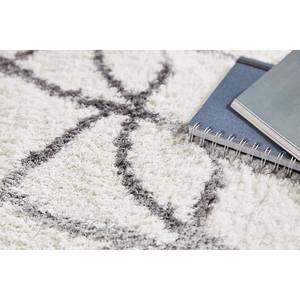 Tapis épais Rivoli II Fibres synthétiques - Crème / Gris - 133 x 190 cm