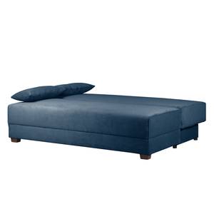 Boxspring-Schlafsofa Dingo II Cord Meerblau