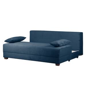 Boxspring-Schlafsofa Dingo II Cord Meerblau