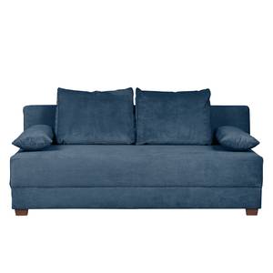 Boxspring-Schlafsofa Dingo II Cord Meerblau