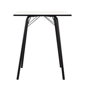 Table haute Bar Métal - Blanc - Hauteur : 105 cm