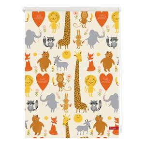 Store occultant Cute Animals Tissu - Jaune - 120 x 150 cm