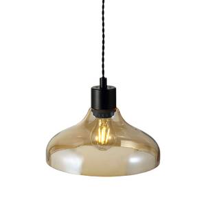 Suspension Alrun Verre / Acier - 1 ampoule - Beige