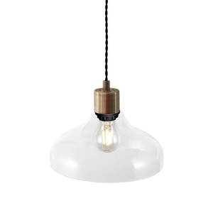 Suspension Alrun Verre / Acier - 1 ampoule - Translucide