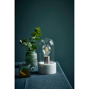 Lampe Siv I Verre / marbre - 1 ampoule - Blanc