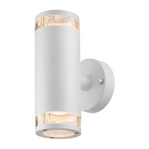 Wandlamp Birk I Plexiglas/aluminium - 2 lichtbronnen - Wit