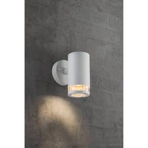 Wandlamp Birk II Plexiglas/aluminium - 1 lichtbron - Wit