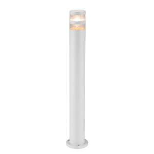 Borne éclairage extérieur Birk Plexiglas / Aluminium - 1 ampoule - Blanc