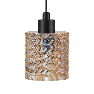Hanglamp Hollywood Kristalglas/staal - 1 lichtbron - Beige
