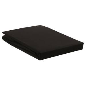 Drap-housse en percale pour surmatelas Coton - Noir - 80 x 220 cm