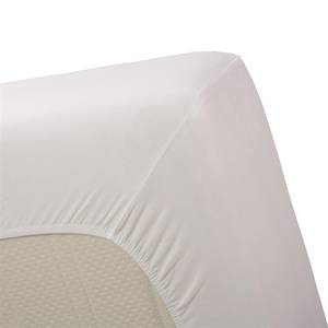 Drap-housse en jersey lycra Tissu - Blanc - 90 x 220 cm