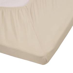 Lycra hoeslaken voor split-topper geweven stof - Ivory - 160 x 220 cm