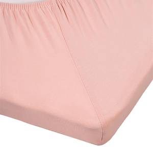 Drap-housse en jersey lycra surmatelas Tissu - Rose clair - 90 x 220 cm