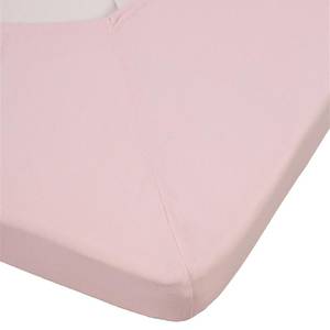 Drap-housse en jersey surmatelas double Coton - Rose clair - 140 x 200 cm