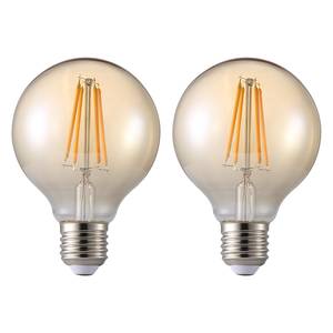 LED-Ampoule Pons (lot de 2) Verre / Métal - 1 ampoule