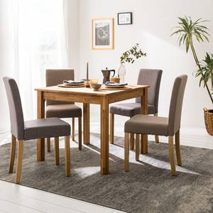 Table DarsiWOOD Marron - Bois massif - 90 x 75 x 90 cm