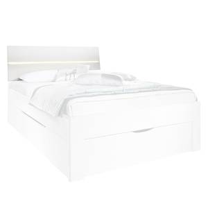 Tête de lit Scala Blanc alpin - Largeur : 145 cm - Avec éclairage