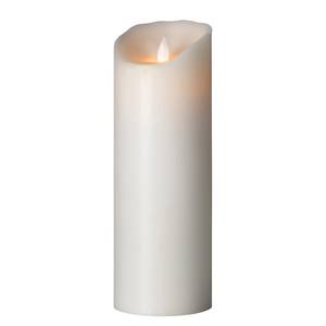 LED-Kerze Flame I Echtwachs - Weiß - Höhe: 23 cm