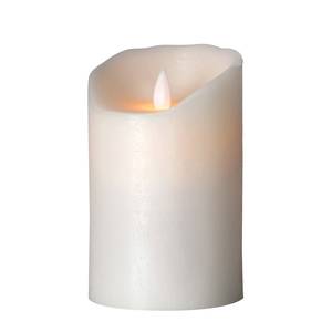 LED-Kerze Flame II Echtwachs - Weiß - Höhe: 13 cm