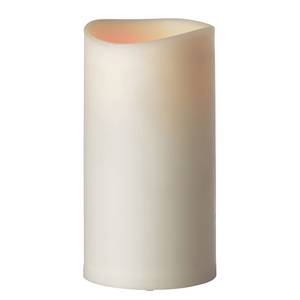 LED-Außenkerze Chajari Kunststoff - Weiß - Höhe: 17 cm