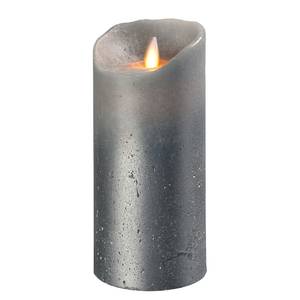 LED-Kerze Flame IV Echtwachs - Silber - Höhe: 18 cm