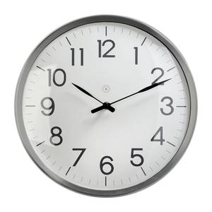 Horloge murale Arnhem Aluminium / Verre - Blanc alpin