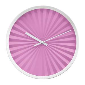 Wanduhr Florence Metall/ Glas - Rosa