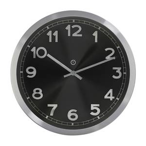 Horloge murale Chicago Aluminium / Verre - Noir