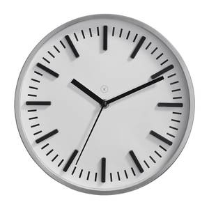 Horloge murale Detroit Matière plastique / Verre - Blanc alpin