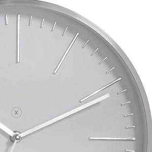 Horloge murale Dakota Matière plastique / Verre - Gris lumineux