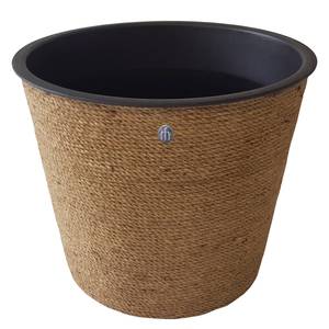 Cache-pot Kablo Jute / Polypropylène - Marron clair - Diamètre : 36 cm