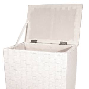 Panier à linge Bellavista II Bois d’œuvre - Blanc - Hauteur : 47 cm