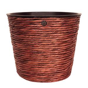 Cache-pot Norsminde Jacinthe d’eau / Matière plastique - Brun-rouge / Noir - Marron - Diamètre : 35 cm