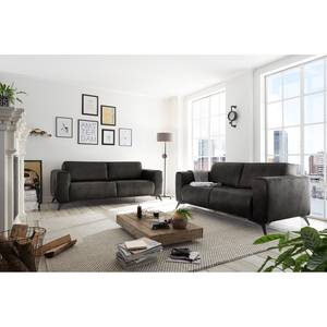 Sofa Jandira (2-Sitzer) Antiklederlook - Anthrazit