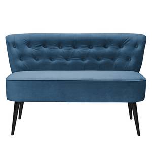 Sofa Lagarto (2-Sitzer) Microfaser - Marineblau