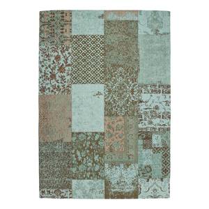 Laagpolig vloerkleed Symphony textiel - Grijs/Mintkleurig - 120 x 170 cm