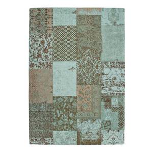 Kurzflorteppich Symphony Textil - Grau / Mint - Grau / Mint - 160 x 230 cm