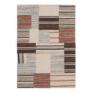 Kurzflorteppich Radical II Textil - Hellbeige / Mokka - 160 x 230 cm