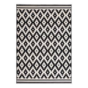 Laagpolig vloerkleed Now kunstvezels - Wit/zwart - 160 x 230 cm