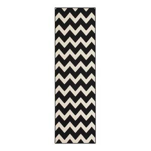 Kurzflorteppich Zig Carpet Kunstfaser - Schwarz / Weiß - 80 x 150 cm