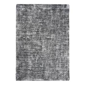 Kurzflorteppich Etna Kunstfaser - Schwarz / Weiß - Schwarz / Weiß - 160 x 230 cm