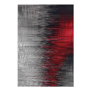 Laagpolig vloerkleed Move kunstvezels - Grijs/rood - 120 x 170 cm