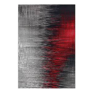 Tapis Move Fibres synthétiques - Gris / Rouge - 160 x 230 cm